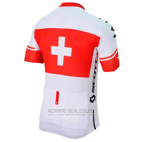 2017 Fahrradbekleidung IAM Champion Schweiz Trikot Kurzarm und Tragerhose